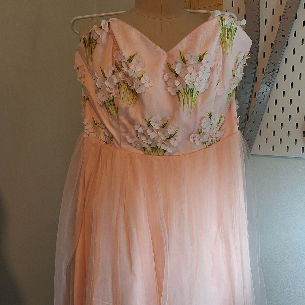 Collectif Vintage Pink Tulle Dress NWT US 2XL UK 18